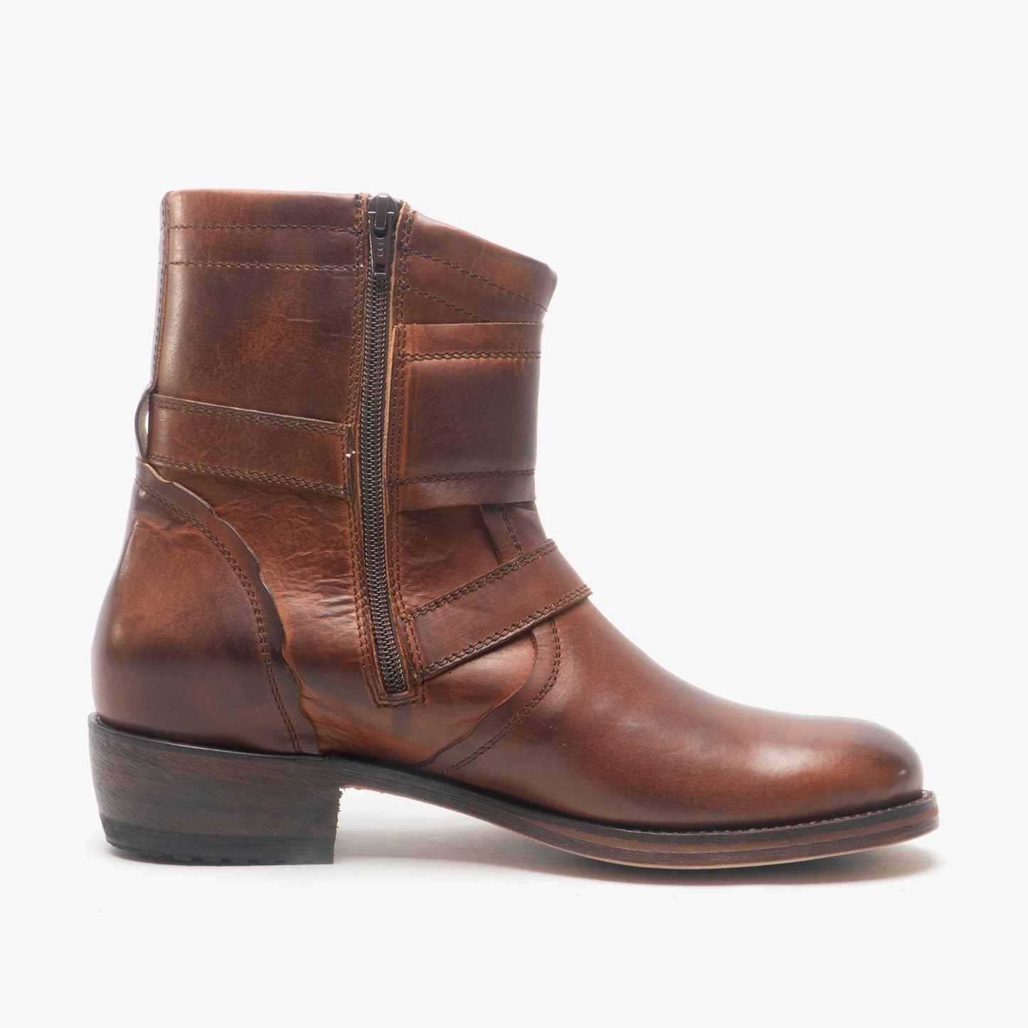 Sendra 7567 Mens Leather Biker Boots Brown