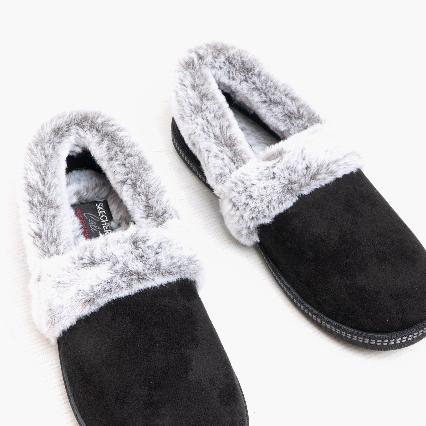 Skechers 32777/BLK COZY CAMPFIRE-TEAM TOASTY Womens Full Slippers Black