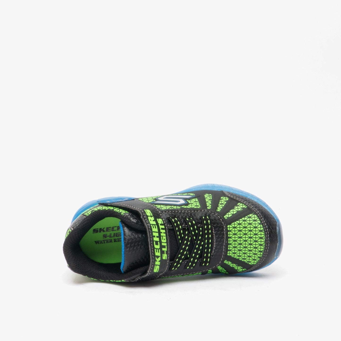 Skechers 401520N/BBLM ILLUMI-BRIGHTS Boys Trainers Blue/Lime
