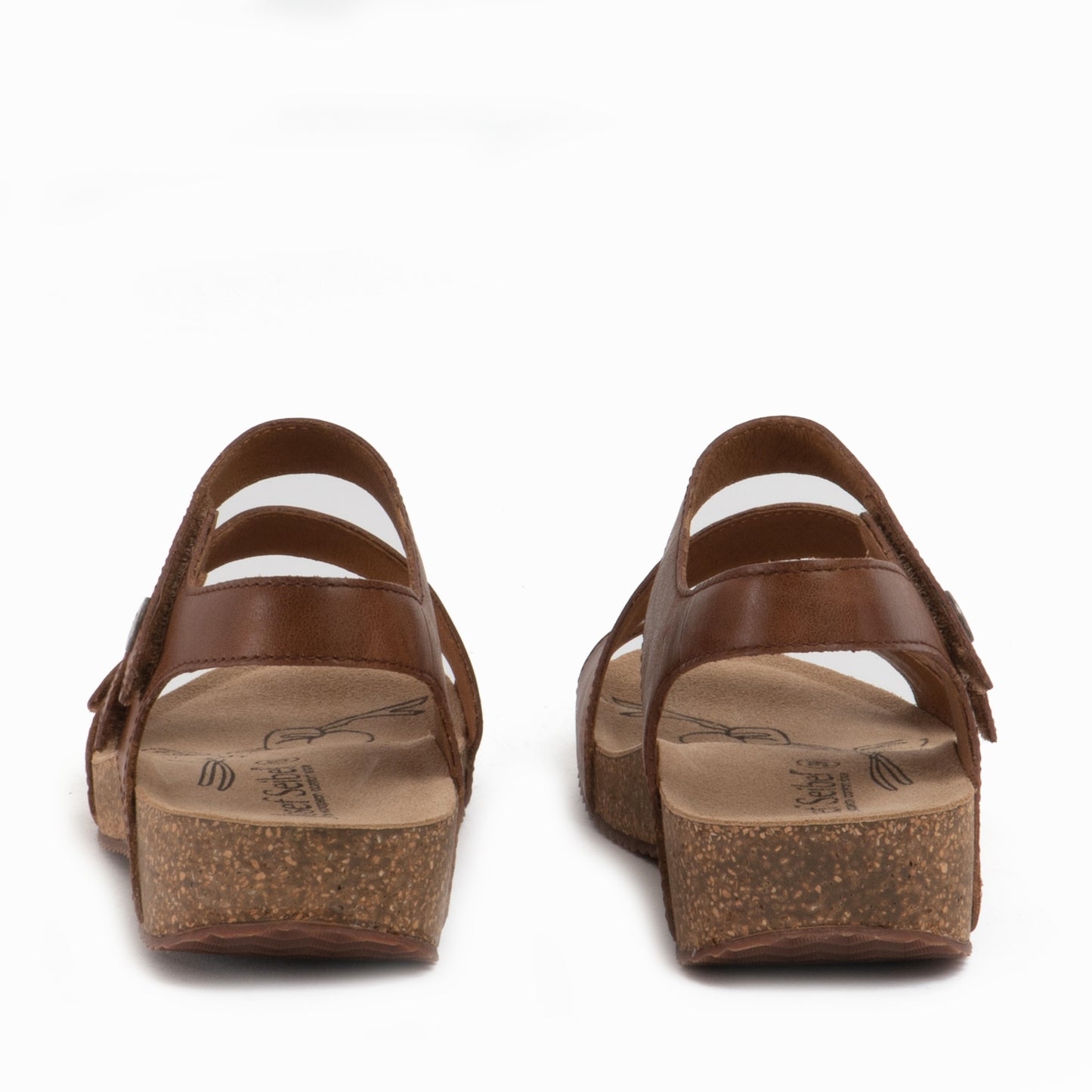 Josef Seibel TONGA 25 Womens Leather Touch Fasten Sandals Camel