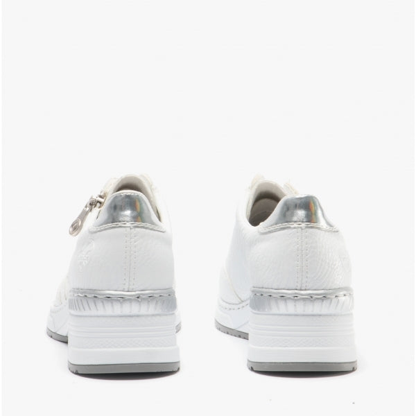 Rieker N4322 Womens Casual Trainers White