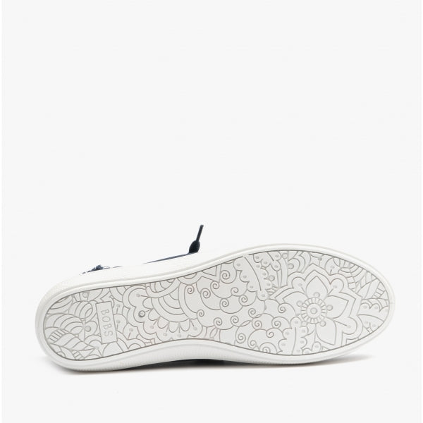 Skechers 33492/NVY BOBS B CUTE Womens Canvas Slip On Trainers Navy