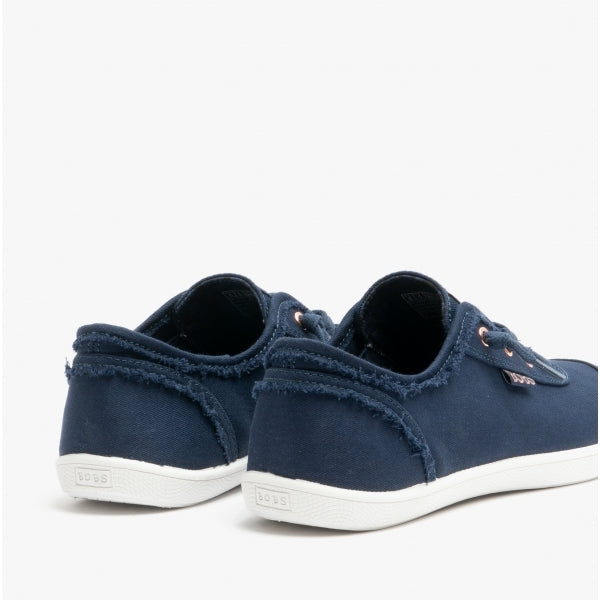 Skechers 33492/NVY BOBS B CUTE Womens Canvas Slip On Trainers Navy
