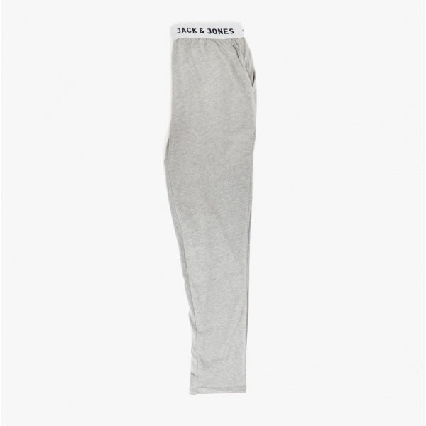 Jack & Jones RICKO Mens Cotton T-Shirt And Trousers Lounge Set Light Grey Melange
