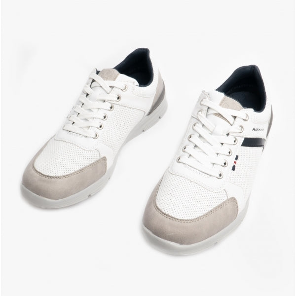 16426-40 Mens Trainers White Combi