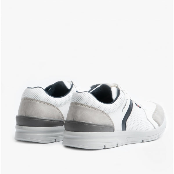 16426-40 Mens Trainers White Combi