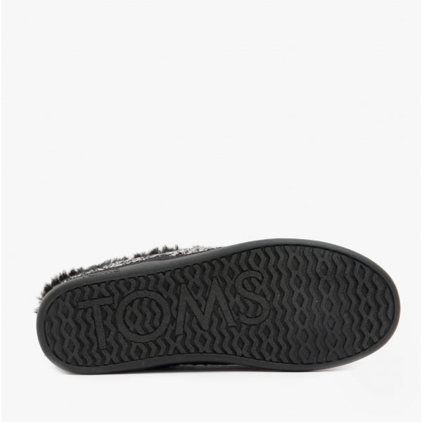 SAGE Womens Knitted Mule Slippers Black