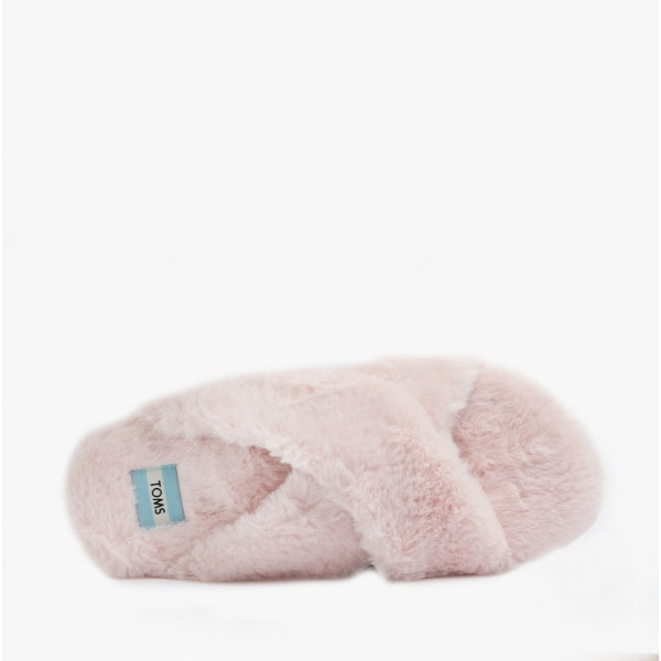 SUSIE Womens Faux Fur Mule Slippers Pink