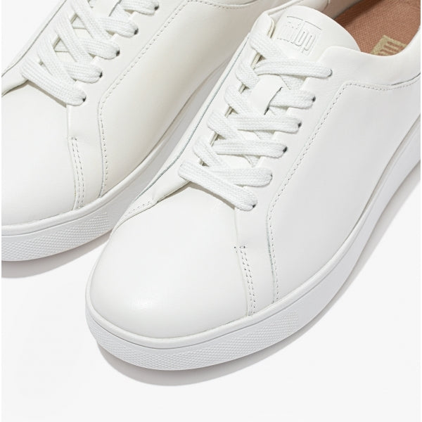 RALLY Womens Leather Trainers Urban White