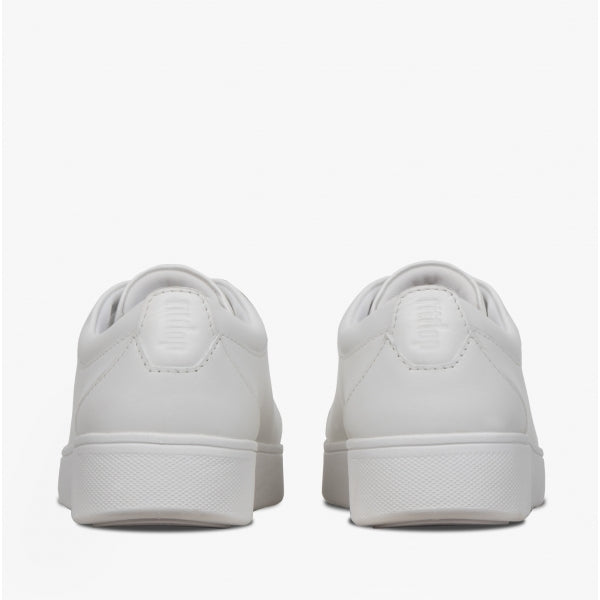 RALLY Womens Leather Trainers Urban White