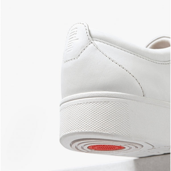 RALLY Womens Leather Trainers Urban White