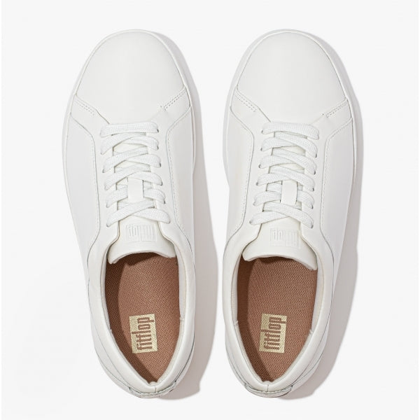 RALLY Womens Leather Trainers Urban White