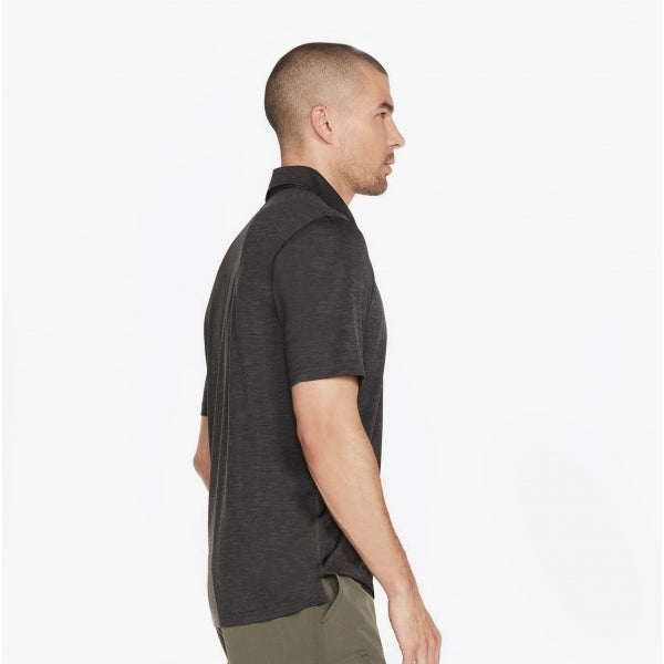 Skechers M1T057/BKCC ON THE ROAD Mens Polo Shirt Black/Charcoal