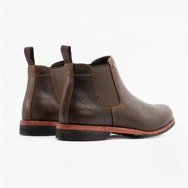 Woodland M031GB Mens Leather Chelsea Boots Brown