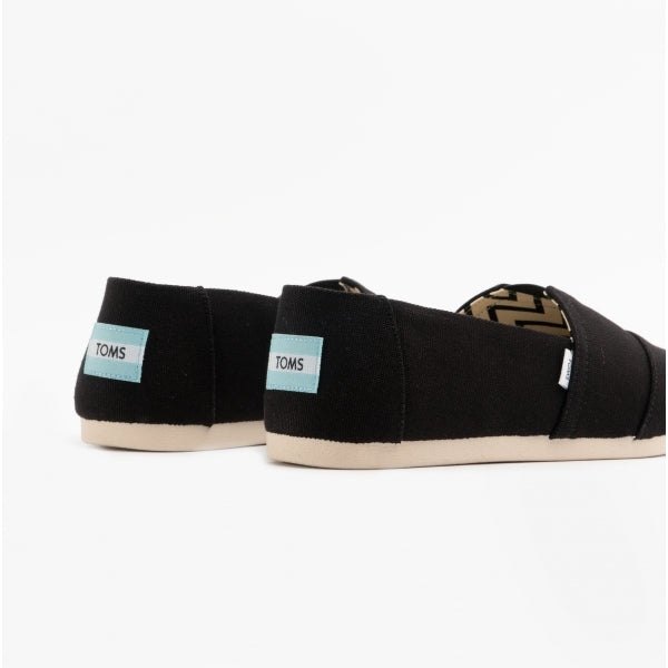ALPARGATA Mens Canvas Espadrilles Black/Chevron