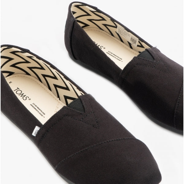 ALPARGATA Womens Cotton Espadrille Black
