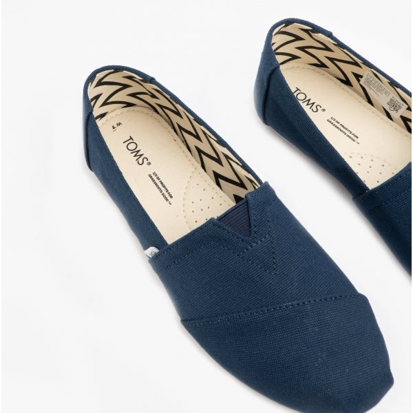 ALPARGATA Womens Cotton Espadrille Navy