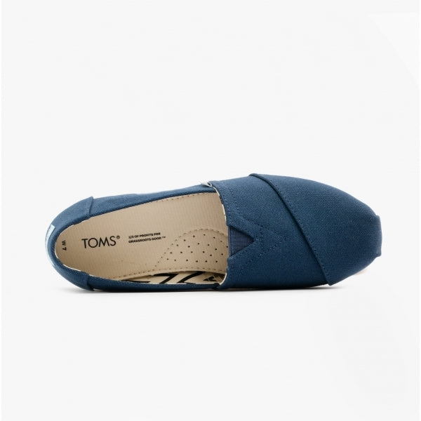 ALPARGATA Womens Cotton Espadrille Navy