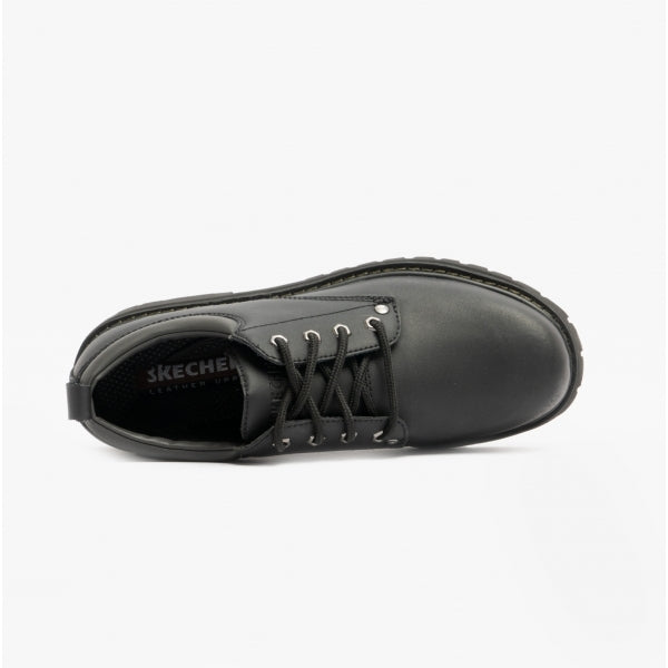 Skechers 24580-40659 TOM CATS Mens Leather Derby Shoes Black