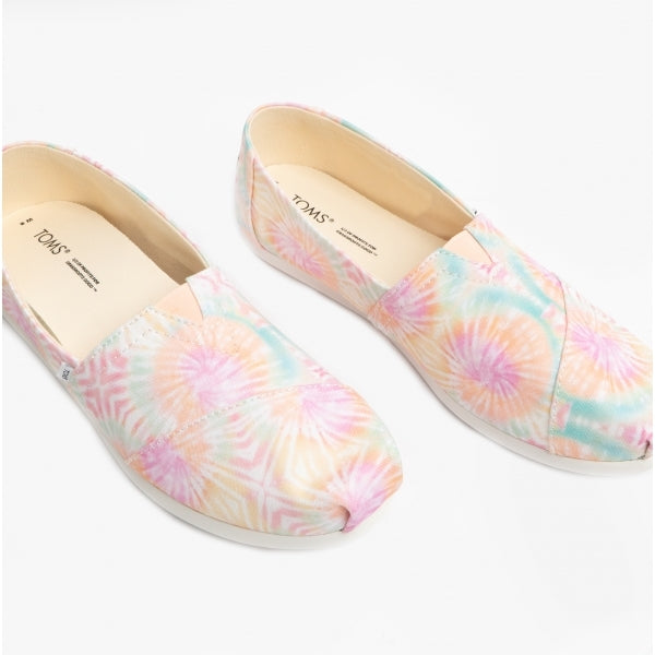 ALPARGATA Womens Canvas Espadrille Pink Swirl