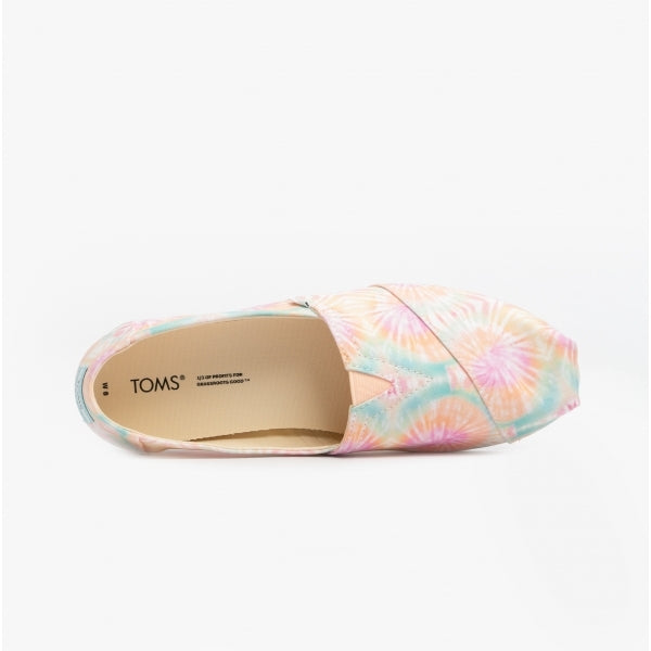 ALPARGATA Womens Canvas Espadrille Pink Swirl