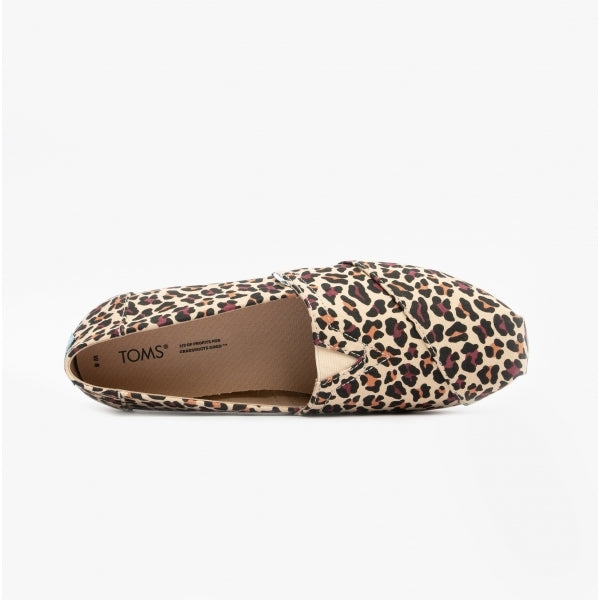 ALPARGATA Womens Canvas Espadrilles Beige/Leopard