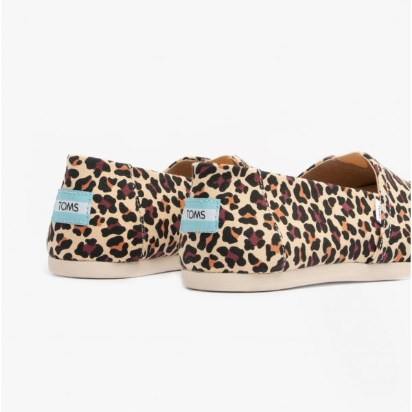 ALPARGATA Womens Canvas Espadrilles Beige/Leopard