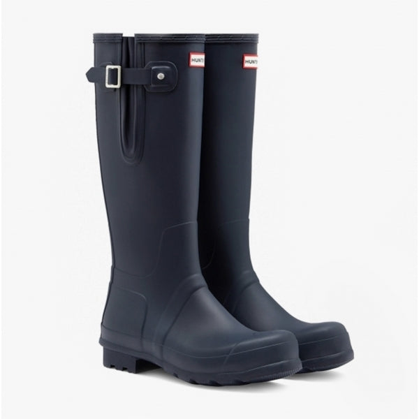 Hunter ORIGINAL SIDE ADJUSTABLE Mens Wellies Navy