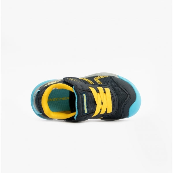 Skechers 407321N/NVYL MIGHTY TOES Boys Trainers Navy
