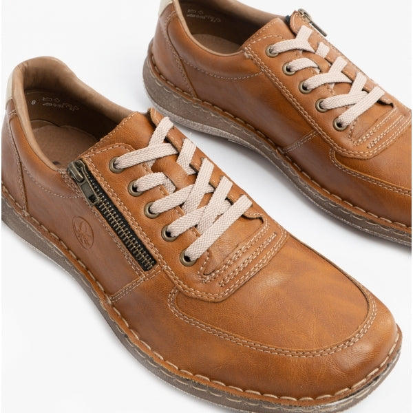Rieker 03030 Mens Casual Trainers Brown
