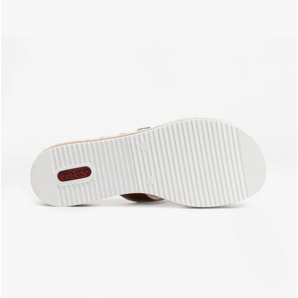 V3652-91 Womens Sandals Green/Tan/White