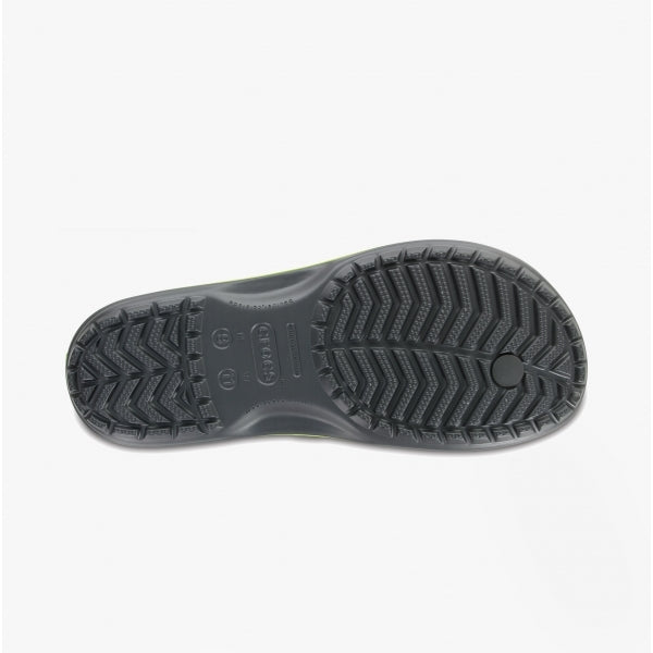 Crocs 11033-0A1 CROCBAND FLIP Unisex Flip-Flops Graphite/Volt Green