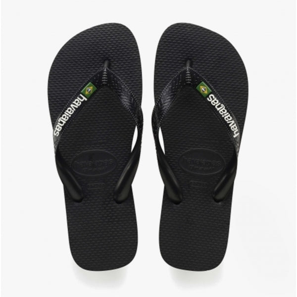 Havaianas HAV BRASIL LOGO Mens Flip Flops Black