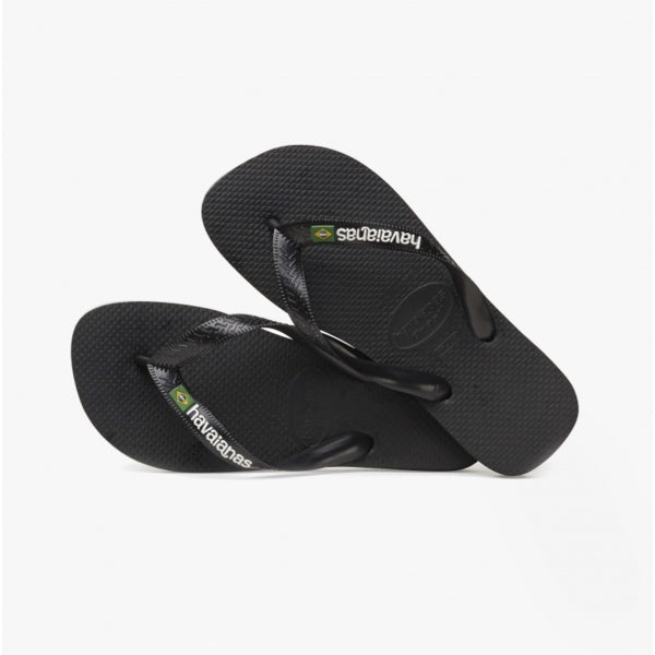 Havaianas HAV BRASIL LOGO Mens Flip Flops Black