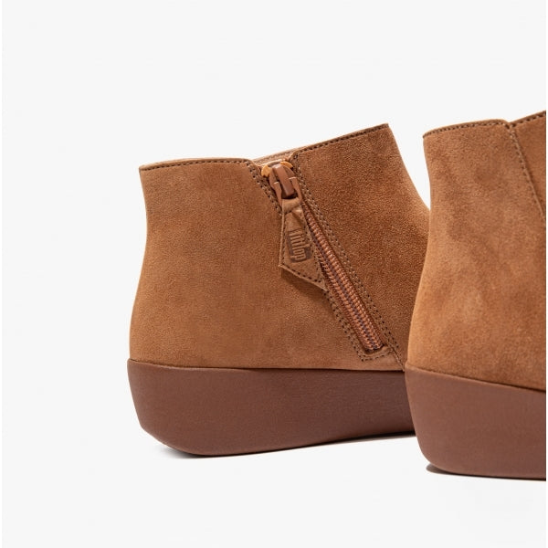 SUMI Womens Suede Ankle Boots Light Tan