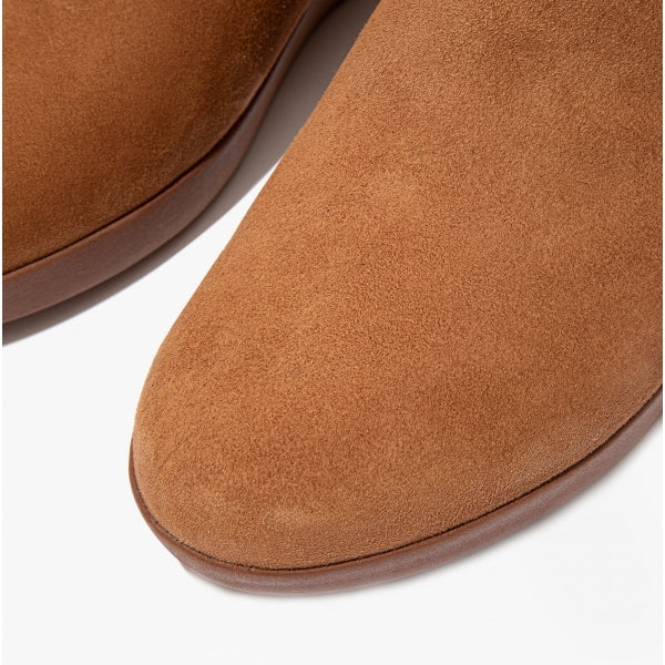 SUMI Womens Suede Ankle Boots Light Tan