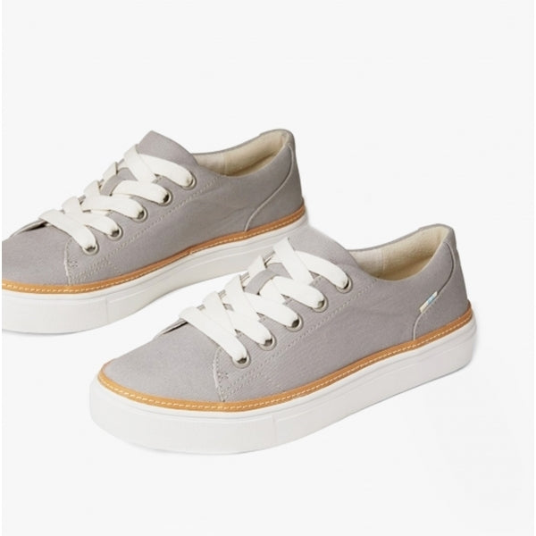 ALEX Womens Cotton Casual Trainers Grey