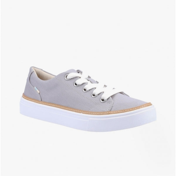 ALEX Womens Cotton Casual Trainers Grey