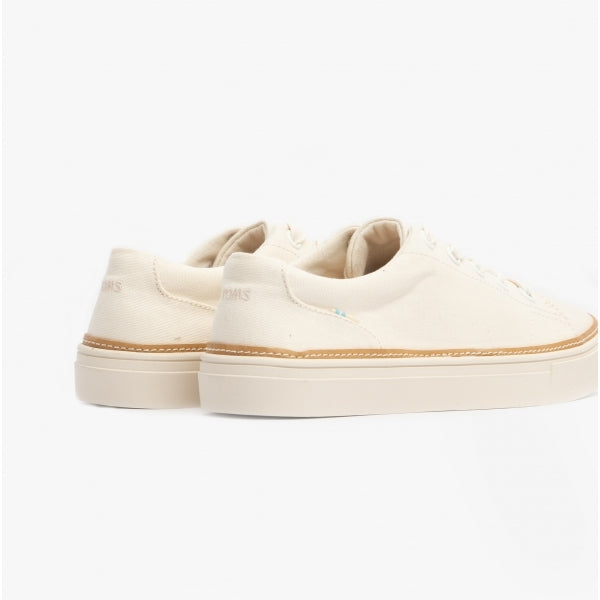 ALEX BIRCH Womens Cotton Casual Trainers Natural