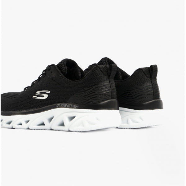 Skechers 149556/BKW GLIDE-STEP SPORT-NEW FACETS Womens Lace-Up Trainers Black/White