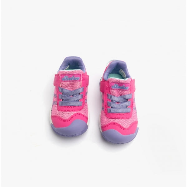 Skechers 302820N/HPLV MIGHTY TOES - SOLE STEPPERS Girls Trainers Hot Pink/Lavender