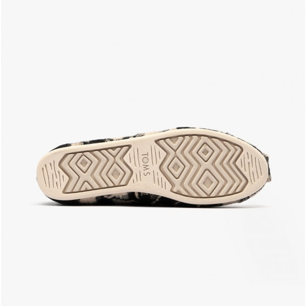 ALPARGATA Womens Espadrille Black/White