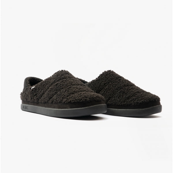 EZRA SHEARLING Womens Slippers Black