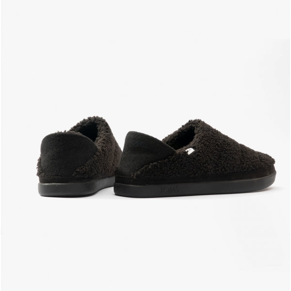 EZRA SHEARLING Womens Slippers Black