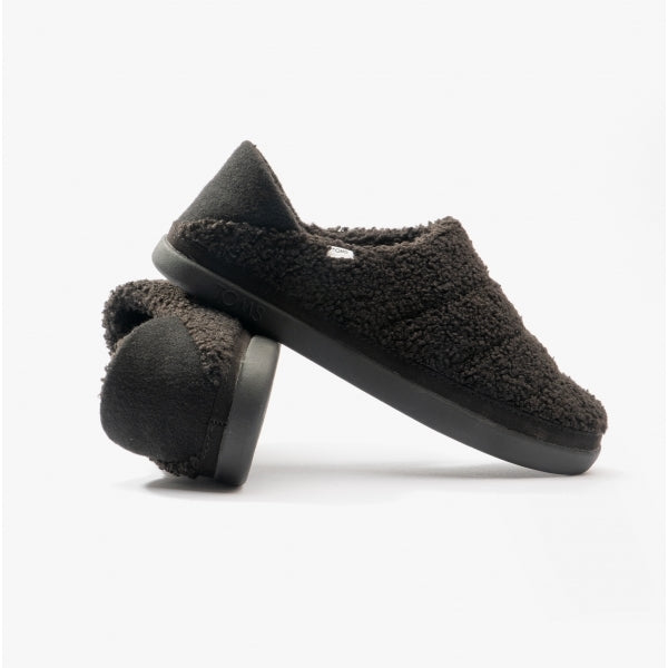 EZRA SHEARLING Womens Slippers Black
