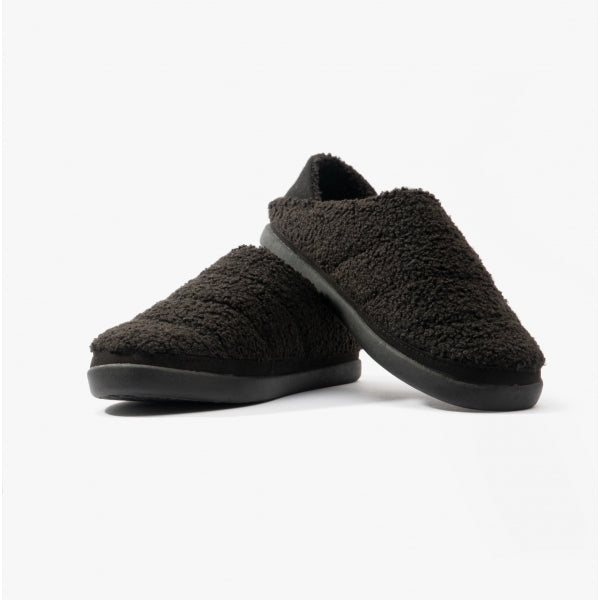 EZRA SHEARLING Womens Slippers Black