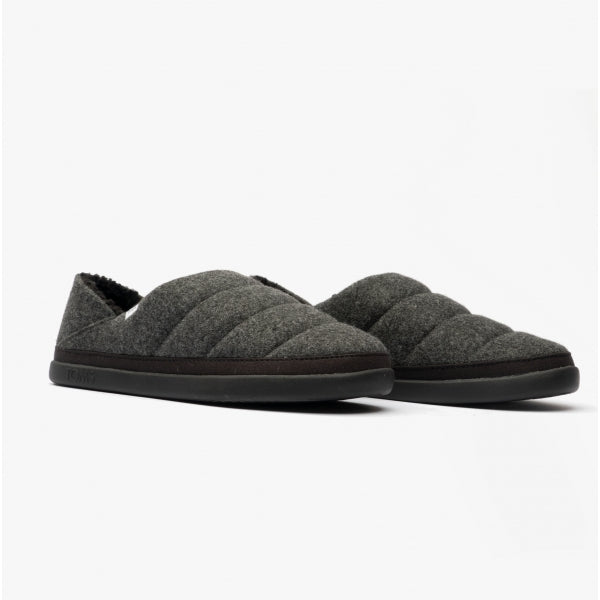 EZRA Womens Slippers Black/Grey