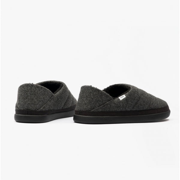 EZRA Womens Slippers Black/Grey