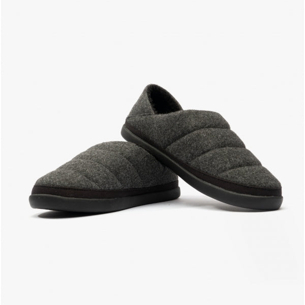 EZRA Womens Slippers Black/Grey