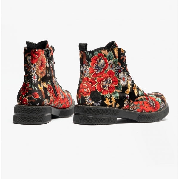 72010-90 Womens Ankle Boots Black/Multi